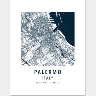 palermo simple map Posters and Art